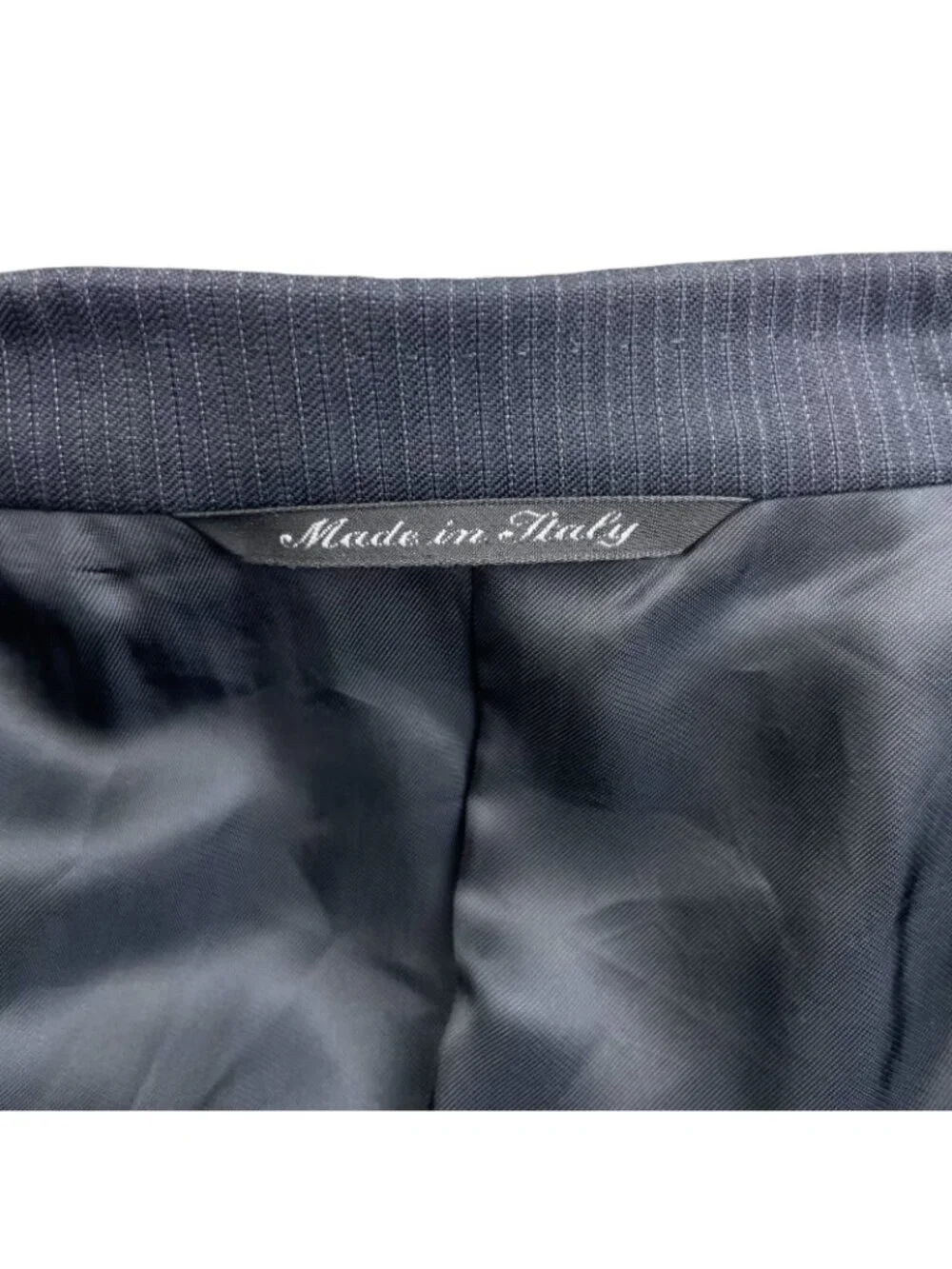 Canali Men's 100% Wool 2-Button Blazer Navy Blue Stripe • Italy • 44L